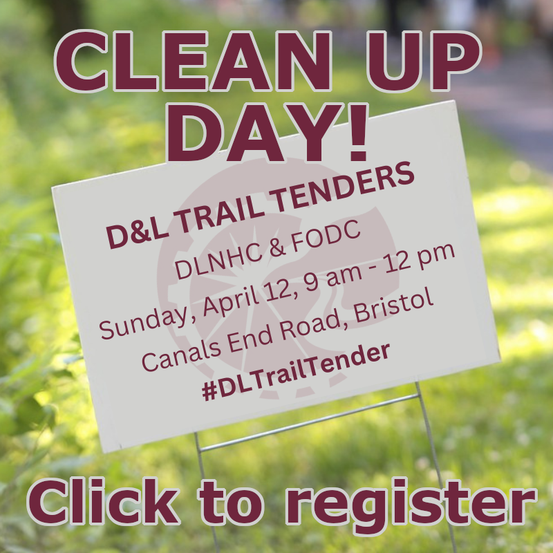 Join the Delaware & Lehigh National Heritage Corridor to help clean up the D&L Trail Tenders. The clean-up date is Sunday, April 12, 2026 from 9:00 a.m. to 12:00 noon.   Meet at the Canals End Road Parking Lot at 1 Pond St, Bristol, PA.