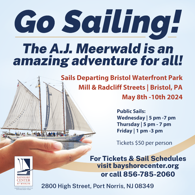 2024 Tall Ship AJ Meerwald vists May 8-10